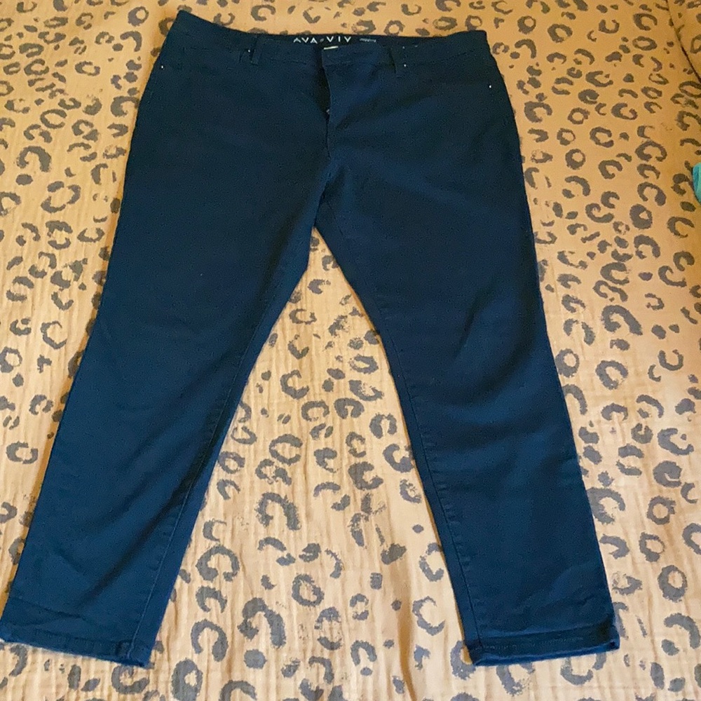 Ava & Viv Women’s black Jeggings size 18